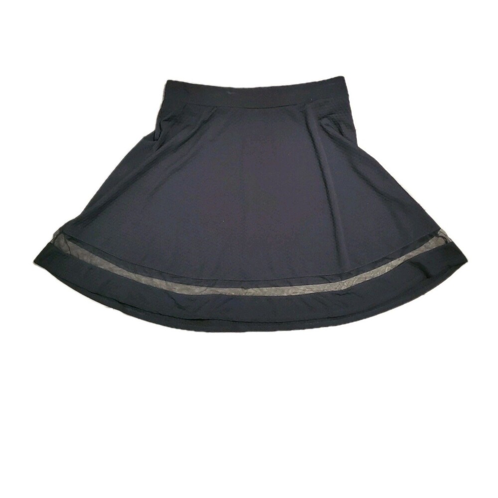 Faith and Joy 2x A Line Black Textured Skirt Swing Retro Rockabilly XXL
